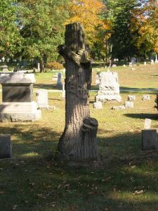 Old Moss Covered Tombstone